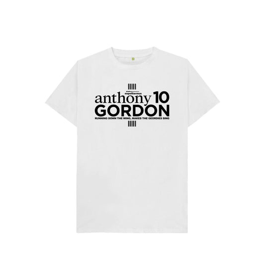 White Anthony Gordon - Kids White T-Shirt