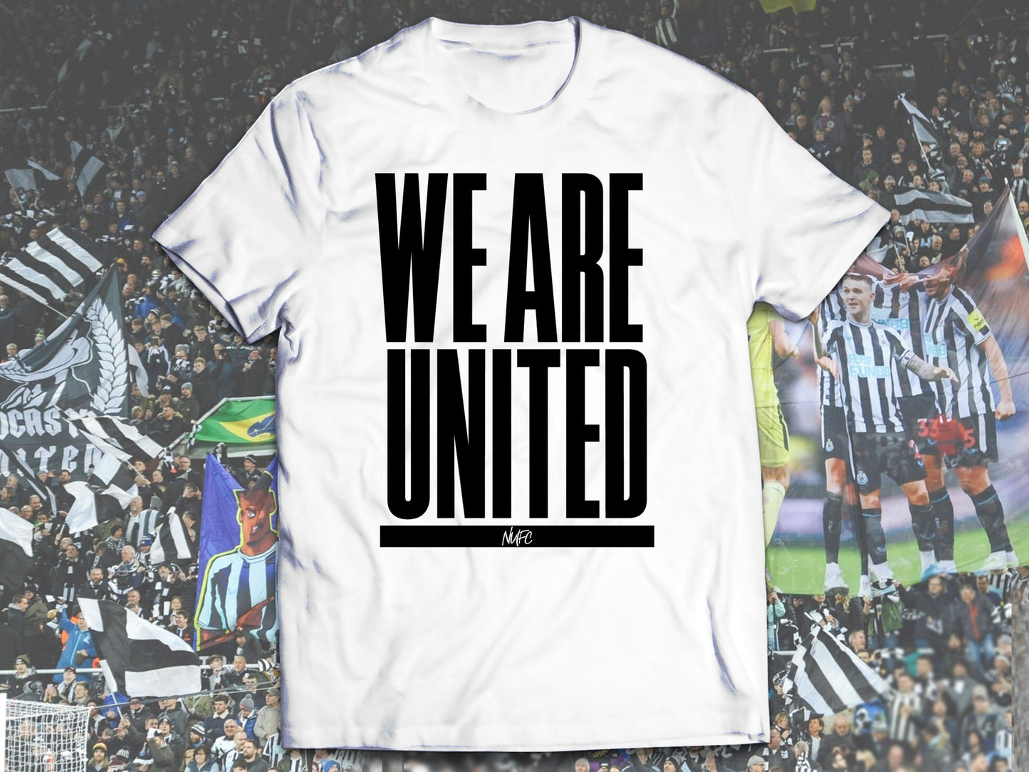 Newcastle United "We Are United" Kids White T-Shirt