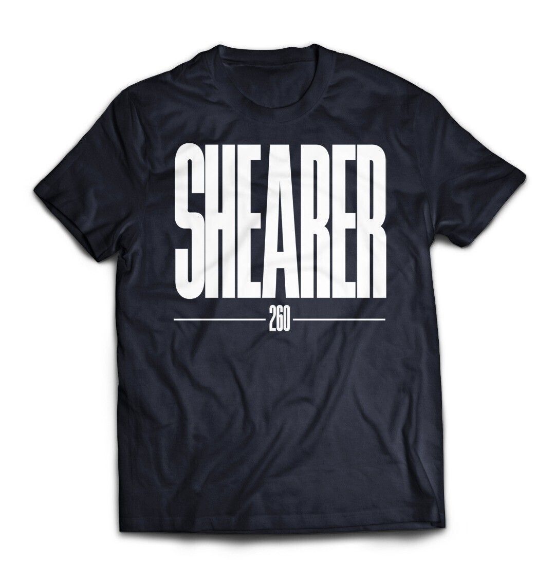 Newcastle United "The Goat" Alan Shearer Black T-Shirt