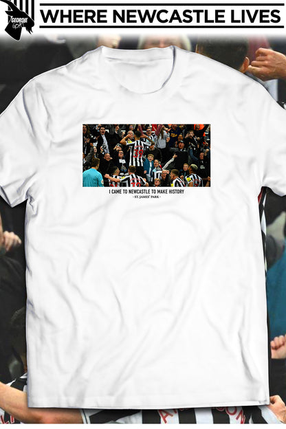 Newcastle United "I Came To Newcastle To Make History" Bruno G T-Shirt