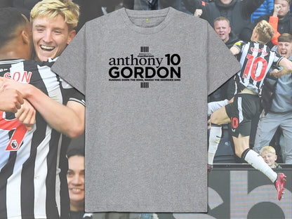 Newcastle United "Running Down The Wing" Anthony Gordon T-Shirt