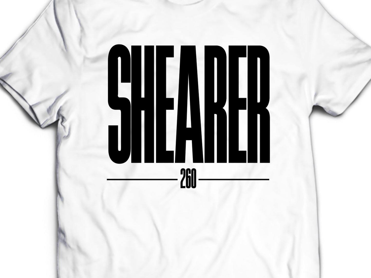 Newcastle United "The Goat" Alan Shearer White T-Shirt