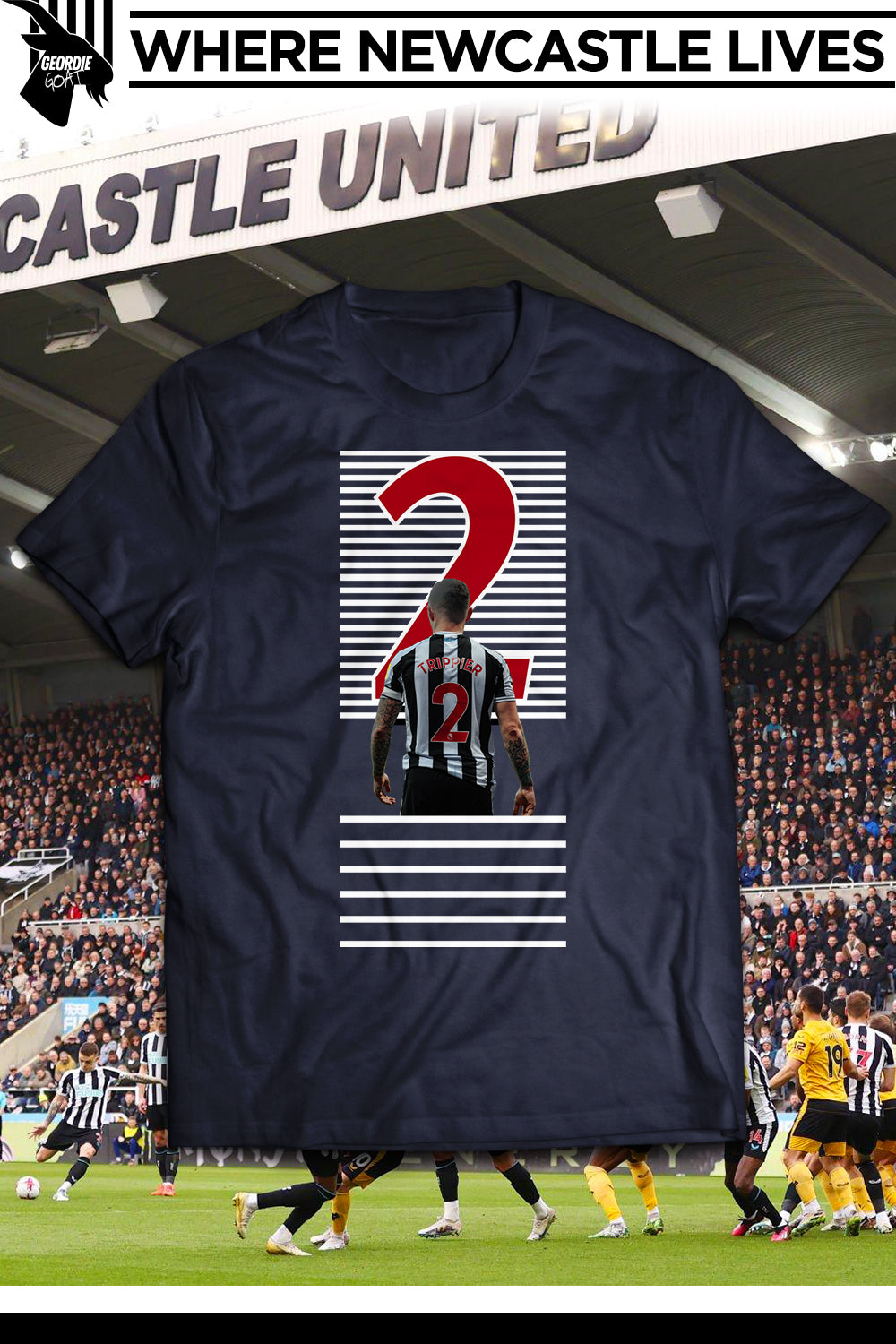 Newcastle United "Our #2" Kieran Trippier Kids T-Shirt