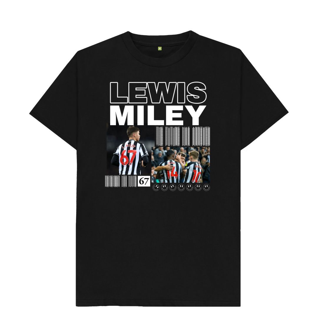 Black Newcastle United \"The Future Has Arrived\" Lewis Miley Black T-Shirt