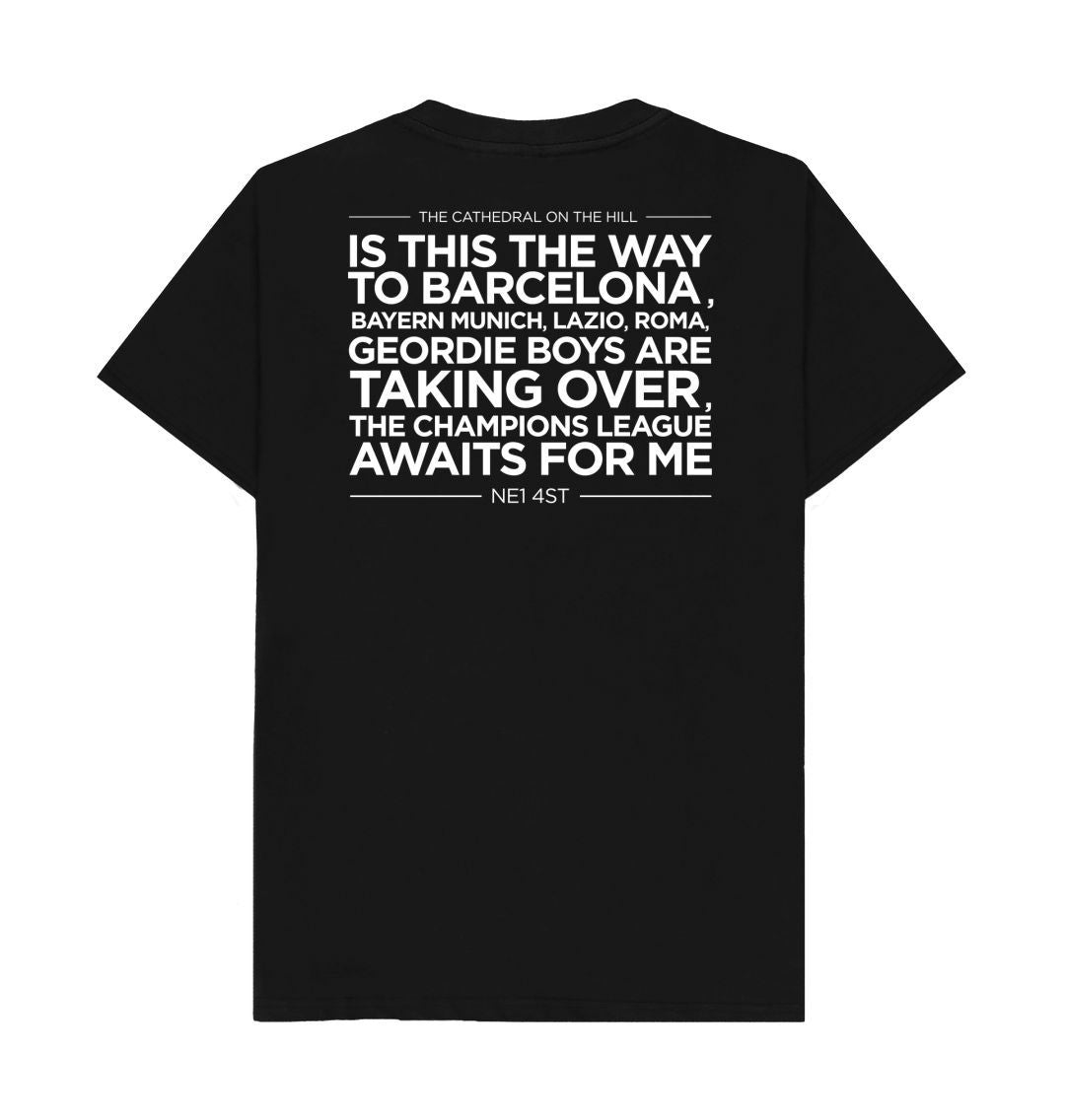 Newcastle United "Is This The Way To Barcelona" T-Shirt