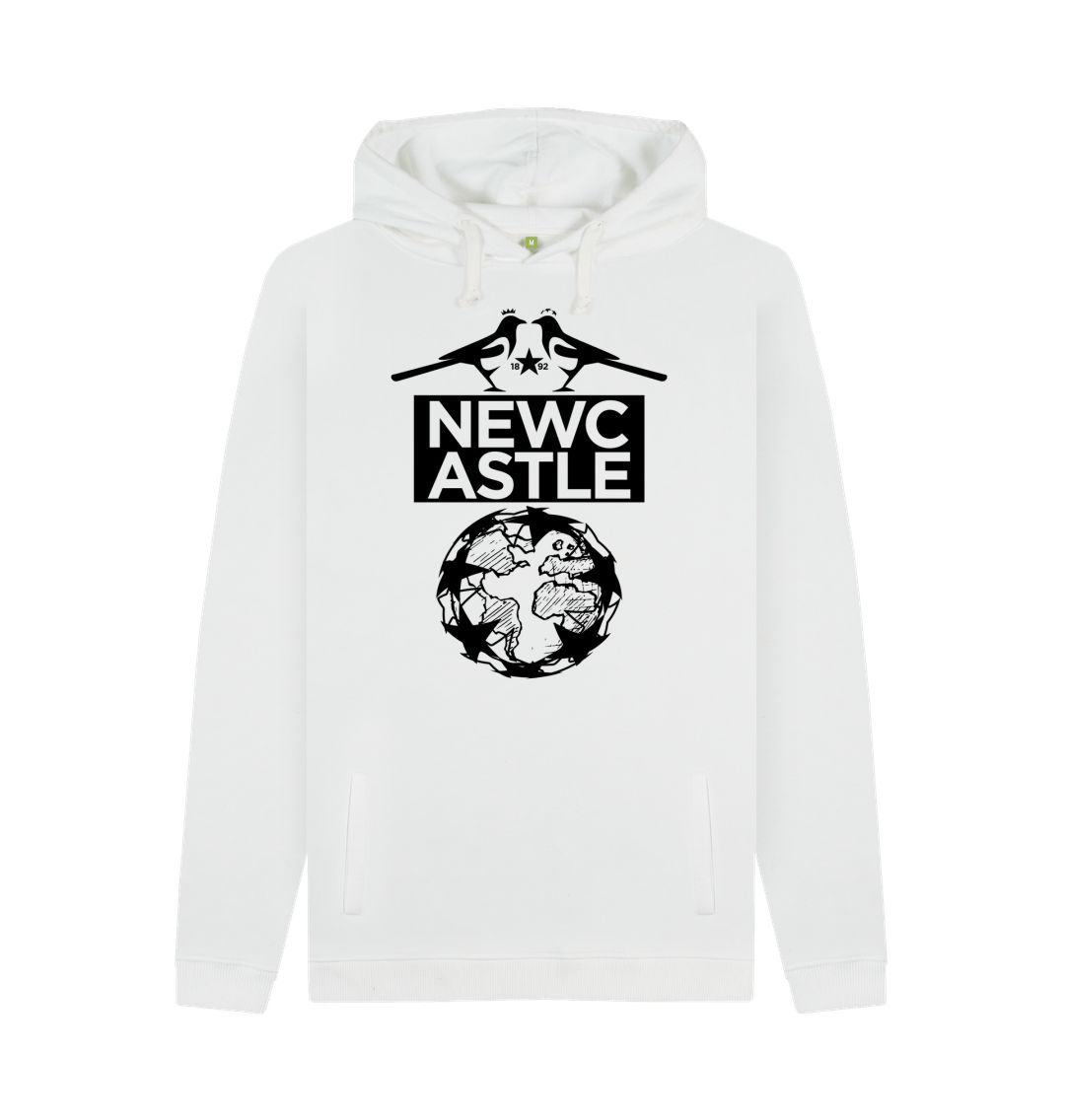 White Newcastle United \"A Geordie World\" Hoodie